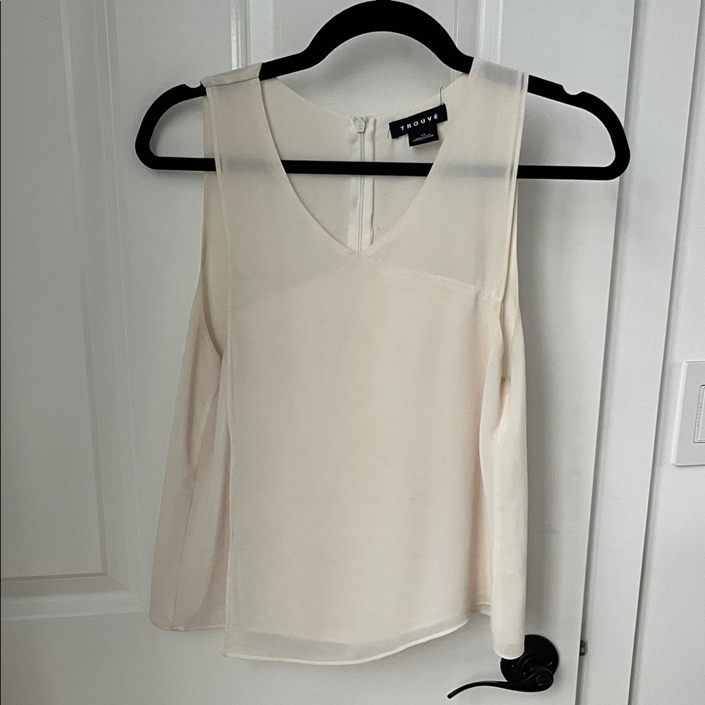 Cream Women's Top